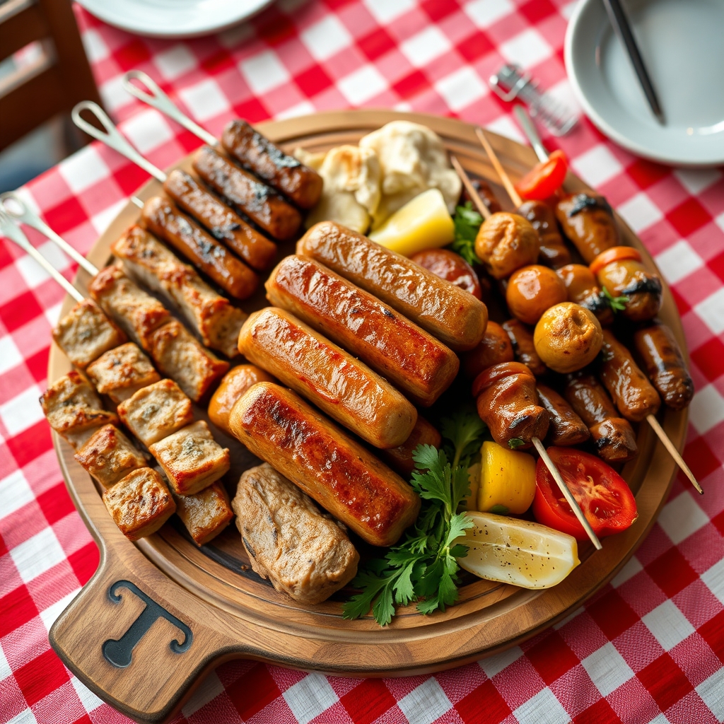 Jela sa roštilja u restoranu Mitaković